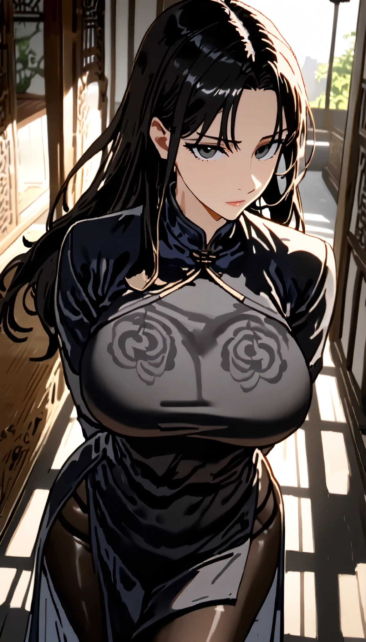 a young japanese girl, demon, demonic wings, abandoned church, full body view, low angle shot, (best quality,4k,8k,highres,masterpiece:1.2),ultra-detailed,(realistic,photorealistic,photo-realistic:1.37),detailed facial features, beautiful intricate eyes, long eyelashes, sharp focus, cinematic lighting, dramatic shadows, moody atmosphere, dark fantasy, gothic, muted color palette, dramatic lighting