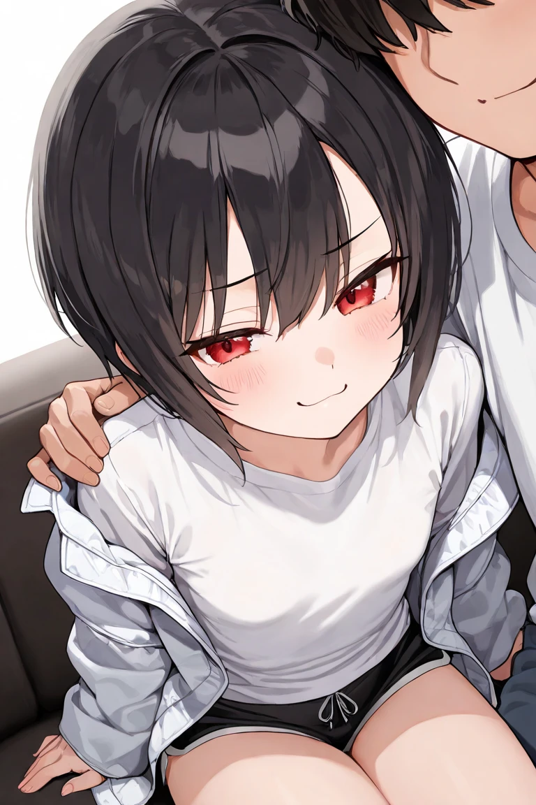 score_9, score_8_superior, score_7_superior, sauce_anime,
yuzurunishimiya, Yuzuru Nishimiya, short hair, blue eyes, Black Hair, Hair between the eyes,
Jacket, Open clothes, pants, Food, open Jacket, Foodie, red Jacket,hetero,1girl,kawaii girl,,looking at viewer,cute face,tareme,heart-shaped_pupils,in front of standing viewer,viewer is standing,,completely nude, BR(deepthroat:1io,a penis with ,indoor,bedon bed,(pixelated penis:1.2),,,