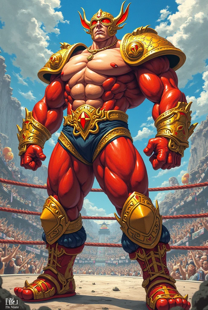 (surtr),human,big muscles,huge muscles,hyper muscles,(white skin),(flame, burning head,armor),(detailed veiny muscles),Best quality,masterpiece,4k,8k,highly detailed,detailed face,realistic proportions,sharp focus,male focus,full body,by lindong,by czarmaze, flex, swimming trunks