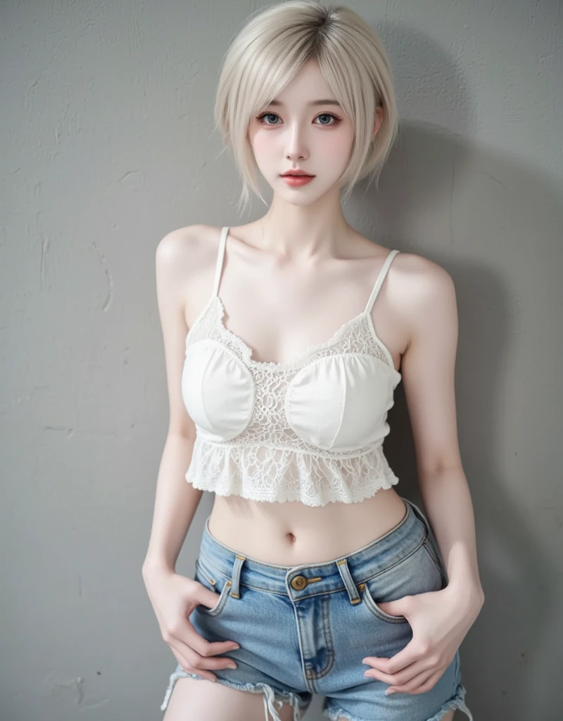 1white girl, pretty face, helpless, beauty face, pleading face, white skin, hands pov,, hands tied, hands above head, restrained, handcuffed, pulled by another, lifted by another, grabbing, pulling, pulling bra, open shorts without buttons, navel tickled with fingers , hands raised , helpless , full body , navel , in africa , night , raped , other children black