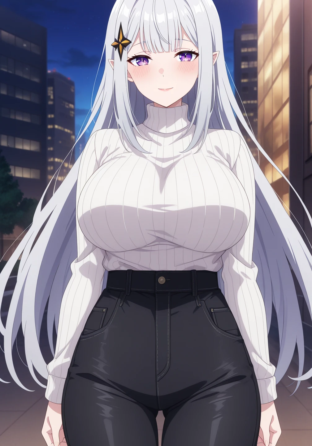 Anime. 1 Girl. Cute girl. Goddess. Goddess of dreams and dreams. Silver-pearl hair. Long hair. Rainbow eyes. Beautiful eyes. Perfect eyes. Expressive eyes. Blind eyes. Blind. Ideal face. Ideal anatomical body. Beautiful long legs. Beautiful body. Beautiful nose. 20 years. Big breasts. Beautiful character design. Shiny skin. Luxurious dress. Silk dress with a large neckline. Hair ornaments. Pearl necklace. Earrings. No panties. panties. Barefoot. Clumsy goddess. Cold. Nose. Nasal mucus. Snot. Handkerchief. Blow your nose into a nasal flap. Wipes his nose with a handkerchief. She wants to sneeze. She needs to sneeze. She has a strong, desperate urge to sneeze. She sneezes. She sneezes, covering her nose with her hands. She sneezes in
handkerchief. Hand on crotch. He squeezes his crotch tightly. Rubs the crotch. Legs together and feet apart. Urinary incontinence. She wants to pee. She needs to pee. She has a strong, desperate urge to pee. She peed herself. The girl can't stand straight. She peed herself while standing during a date at night. Middle Ages. Fantasy. City. Street. Night. Full moon. Snot flows from the nose. Date at night. Whole body. nsfw. Official art. Extremely detailed CG Unity 8k wallpaper. Ideal lighting. Ultra high resolution 4K. Super detailed 8K. A high resolution.
