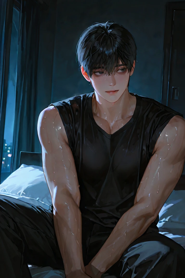 (absurd, high resolution, very detailed, hdr), masterpiece, best quality, amazing boy, detailed face, nakedness，Abs，professional photography, The alaped man did not wear a shirt, Stand comfortably，stand on all fours，full body photo，upper leg，small thighs，long legs with legs apart, Focus on your audience,18 years old 소년, amazing boy, [ a well-defined body ]，With fair skin，the light is even，soft shoulders，clavicle，short broken hair，youth，18 years old，slim young handsome man，white socks，Crotch sticks out，8팩 Abs，high quality，high details，amazing，really，big protrusion，The upper body is naked in the bathroom， vivid colors， Sexual tension， Grease gloss， cinematic lighting ， wide angle， masterpiece， best quality， Ultra-detailed， 16,000，