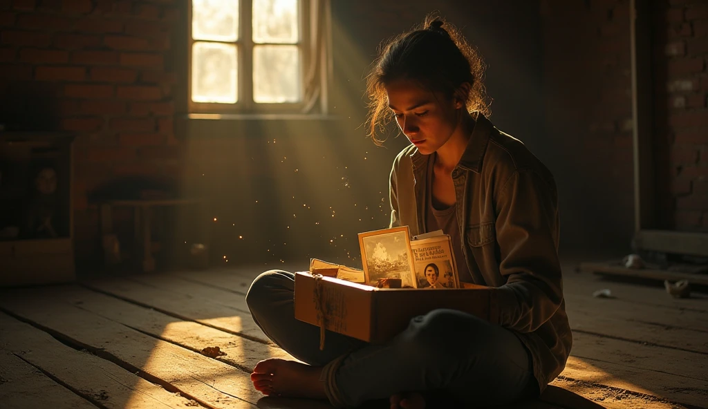 Irish pretty(Goddess Girl 1/3)Close-up of sitting in a rocking chair during a soft sunset Messy hair on vest and south porch with firefly dust and porch lights Dramatic light and shadow on a humid summer evening Patterns on the skin Sally Man's style in color nostalgia