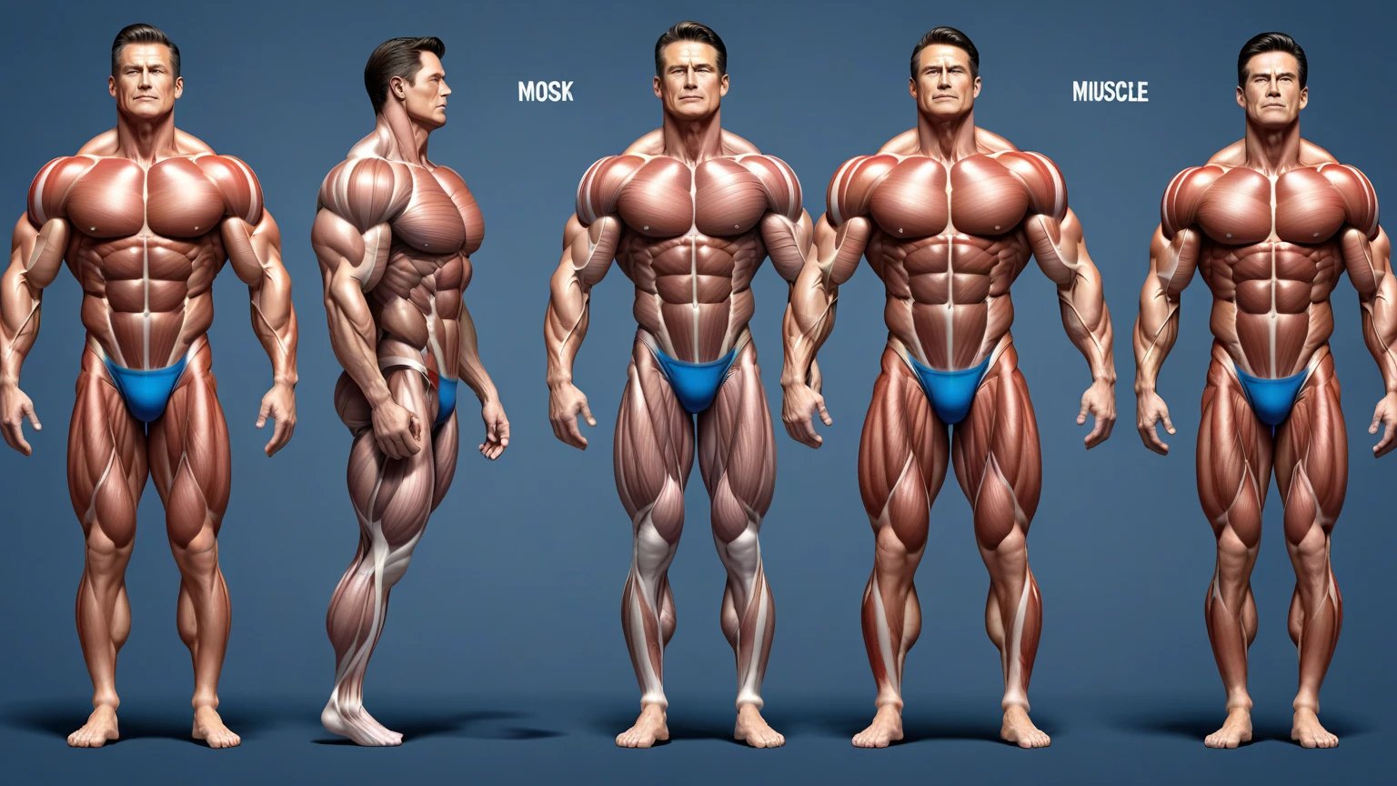 três homens body builders posando no palco com os braços levantados, body builder physique, corpo fitness ifbb, posing and flexing, body builder ernest khalimov, ernest khalimov body, Mr. Universe, muscular!!, posing fully body, body builder, big fit ass, long, stark, Physicist |, corpo é stark e ereto, body builder posing, body builder body, stark e imponente