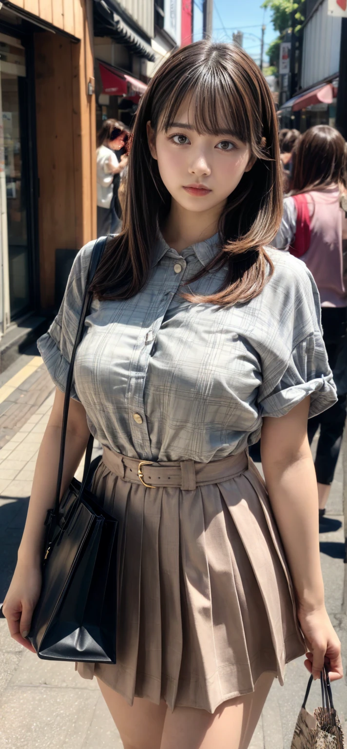 (((Tokyo Street:1.5))、Woman walking in the city:1.3、The background is the street)、(Realistic、Like a photograph、Live Action、8k, Realistic, RAW Photos, Best image quality: 1.4), Single-lens reflex camera、RAW Photos, highest quality, Realistic, Very detailed CG Unity 8k wallpaper, Written boundary depth, Cinematic Light, Lens flare, Ray Tracing, Realistic background、(paisla:1.3,Bag straps between the chest、Tight T-shirt:1.2、(Long skirt)、Small breasts:1.2))、((ultra high density skin))、 1 female,cute japanese gal、((whole body:1.5),look up:1.1、smile、(Long Hair、blonde:1.3)、I like that style、stylish、Very detailed、Pay attention to the details、Perfect outfit、(Sunburned skin)、Beautiful feet:1.1,Anatomically correct body、Accurate Fingers、Are standing、View from the front