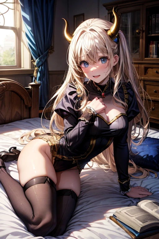 (masterpiece), best quality, expressive eyes, perfect face, elizabeth liones, hmeliza, high quality, mastrpiece, perfect anatomy, detailed image, 1girl, hair over one eye, perfect body, perfect titties, biggest breasts, naked, lying on bed, legs spread, masturbation, hairy pussy, wet pussy, cream, clitoral oozing orgasm, cumming, cum in pussy, ultra realistic image