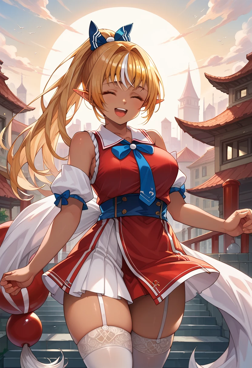 1 girl, fgomordred, modred, (green eyes:1.5), blonde hair, ponytail, short hair, scrunchie, red scrunchie, hair scrunchie, (small chest:1.2), BREAK blonde hair, white nurse,nurse, stading, BREAK looking at viewer, BREAK bedroom, BREAK (masterpiece:1.2), best quality, high resolution , unity 8k wallpaper, (artwork: 0.8), (beautiful detailed eyes: 1.6), extremely detailed face, perfect lighting, extremely detailed CG (perfect hands, perfect anatomy),nurse