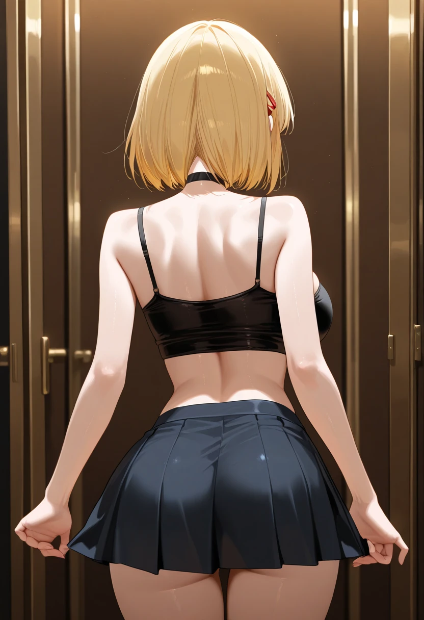 Best and highest quality, masterpiece, detailed,
memcho,
Open your mouth, A slight blush, :3, smile,
short hair, Blonde, Multicolored Hair, Aqua Eye, Blunt bangs, horn,Standing naked, Looking at the audience,
(Day:1.2), garden, Outdoor,
nsfw,1boy,1girl,(back focus:1.2),boy grab her ass, bare back,from behind, hetero,(doggystyle sex:1.5),(intense sex to intense hips shake and intense thrust:1.4),alluring move, exposed sex drive