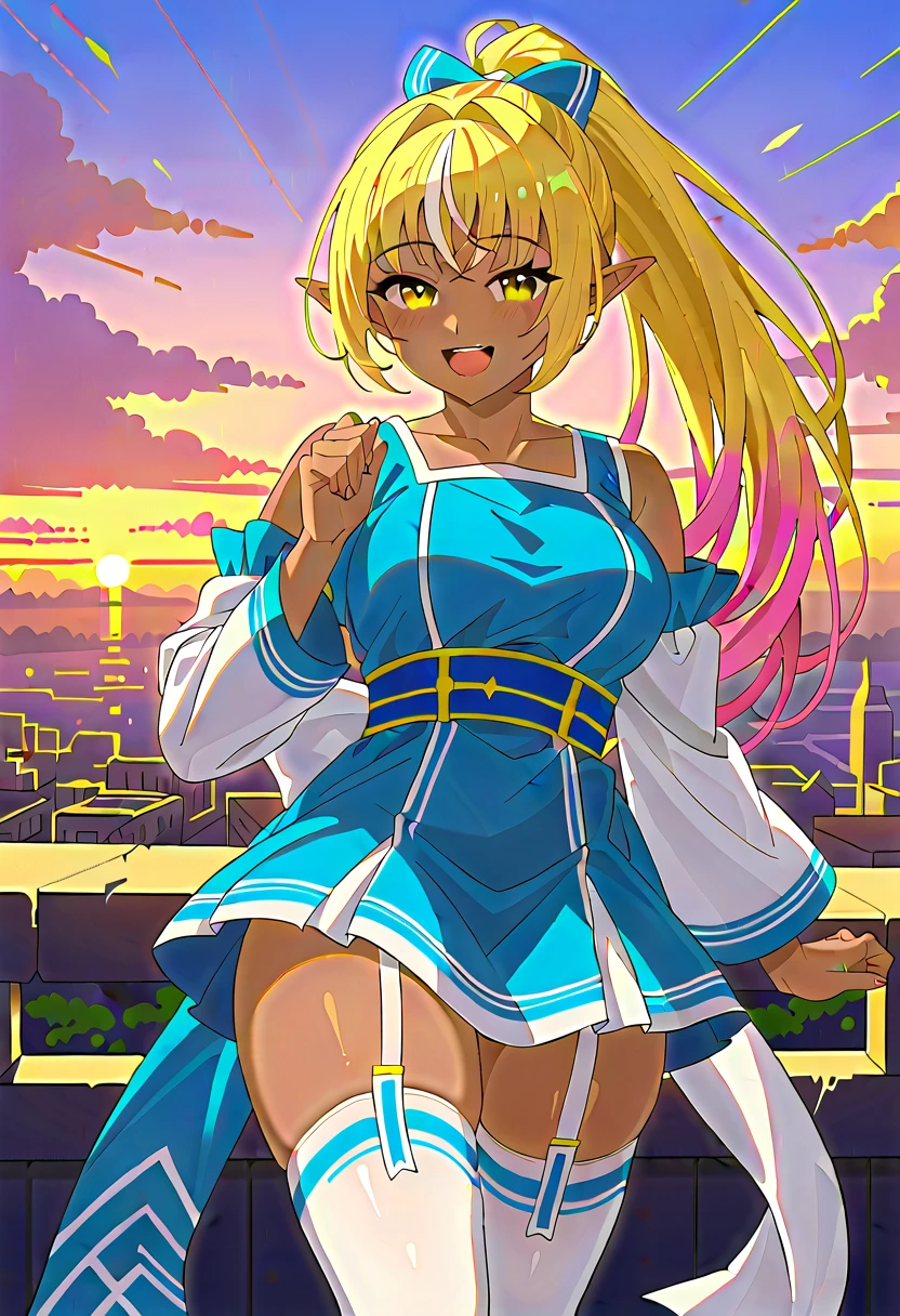 (masterpiece, Best quality:1.2), One, 1 girl, Lucy Heartfilia, smile, I'm looking at the viewer, hands on hips, April O'Neill, sucks dick, Big tits and nipples, naked, big ass, slobber, big lips, sweaty ,