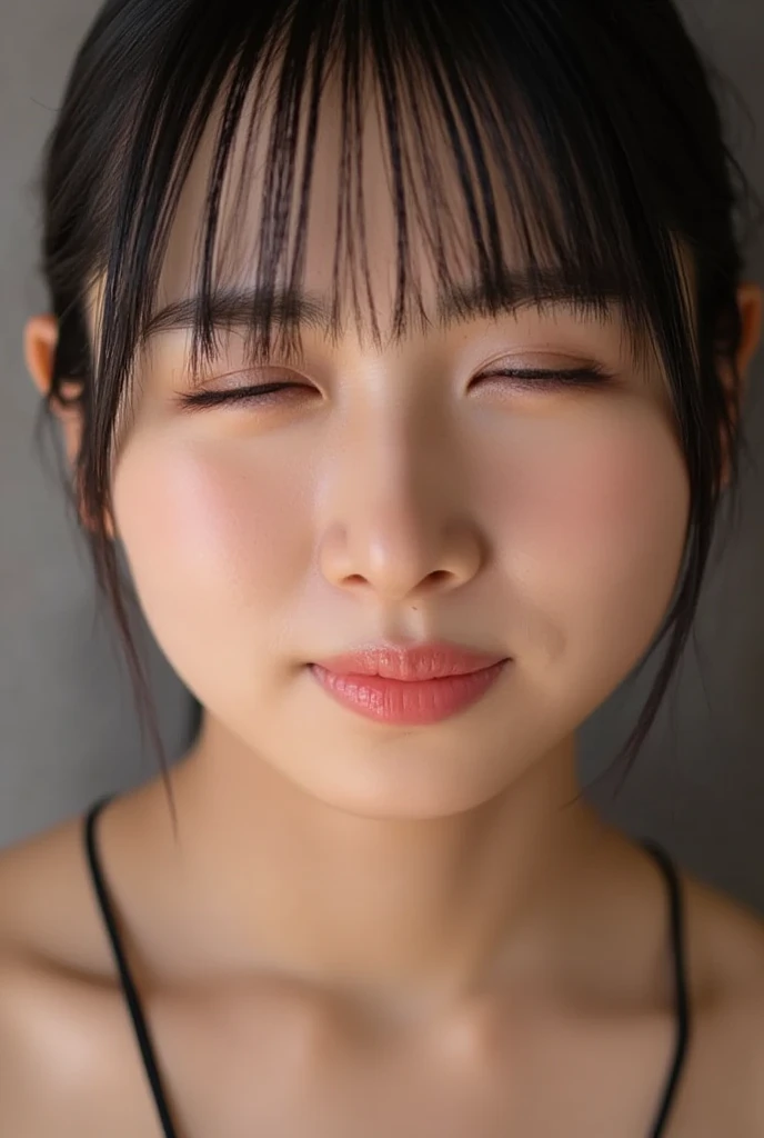 Masterpiece、high quality、Super detailed、One Woman、20-year-old、huge breasts, (Ahegao), (rolling eyes), (blush), crying, smile, (One Man), (penis:1.2), penis on face, penis face, cum on face, Facial