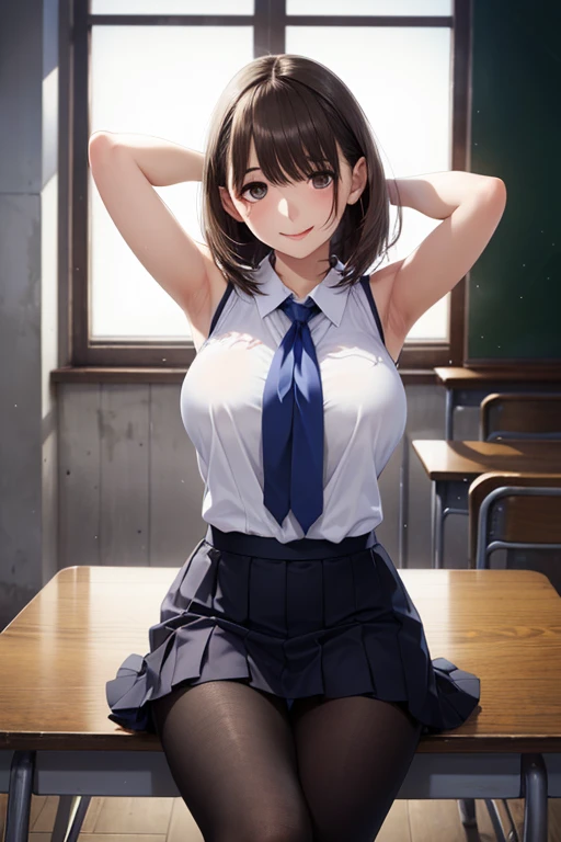 (tareme:1.5) ,(V-shaped eyebrows:0.9),score_9, score_8_up, score_7_up, Source_Picture, Realistic ,Picture,( sharp concentration),(backlit Picture:1.4),Dramatic Shadow,RAW LIGHTING, Smooth face, dirty dirty dirty sex, Extremely detailed eyes ,((Realistic skin)), score_9, score_8_up, score_7_up, ((Top quality)) 、(dirty dirty dirty sex) 、Classroom Glossy Skin 、((Big breasts))、dark haired 、(lips) 、bob hair 、one length hair、,Black Tights,white shirt, black tight skirt, sleeveless,Smile,Sakimi SUTAIRU ,Sitting ,(((raise both arms above head))) ,licking lips, Exciting,
,、、 、,( masterpiece, best quality, high resolution, ultra high resolution, pixel perfect, depth of field, 4K, RTTX10.0), 、Anegasaki Nene, shiny brown hair, beautiful brown eyes, smiling face, sparkling pupils, (fine grain), , highly detailed face,, (masterpiece:1.2, best quality), ((only1 girl)), ((cowboy shot:1.5))