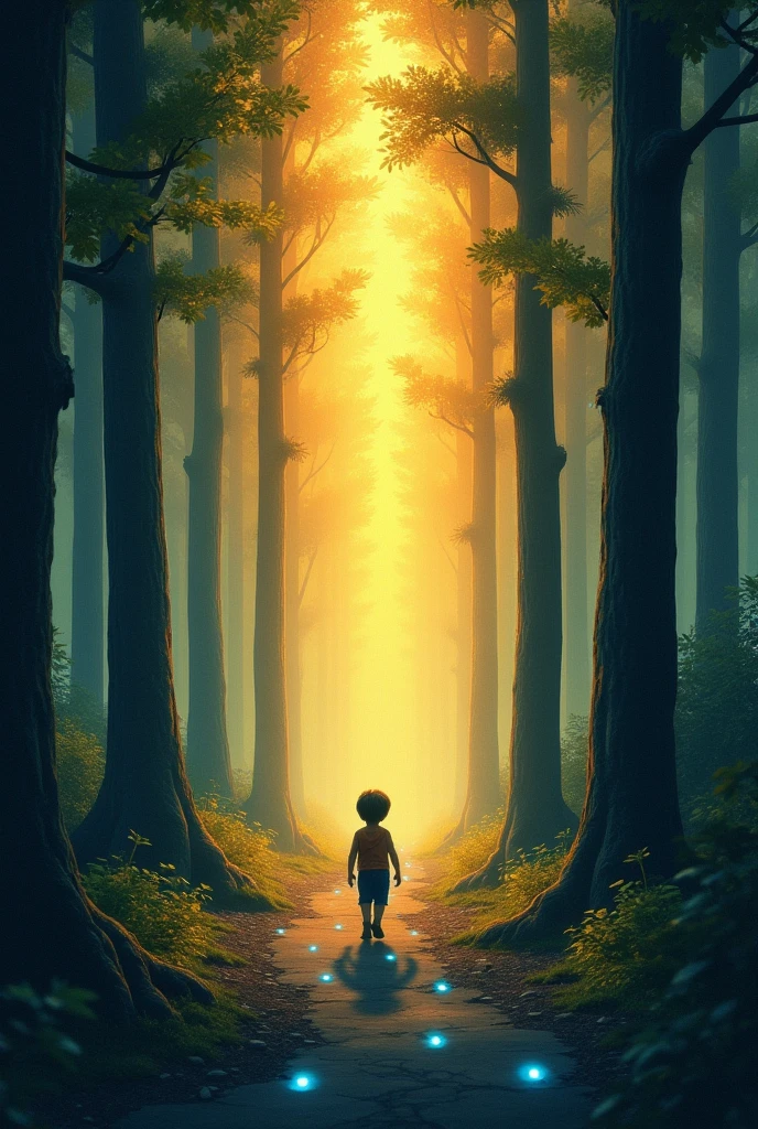 a child lost in the forest