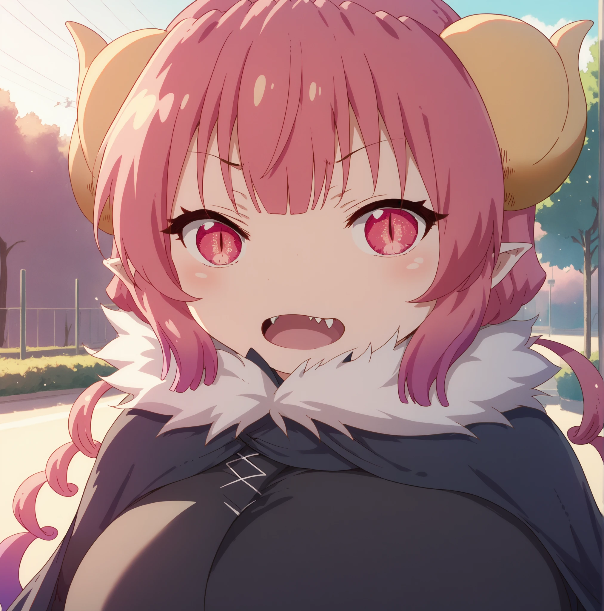 Pink Hair Woman, twin tails twin drill, Crushed、painful、Writhing、Held down by the paws of a wild beast