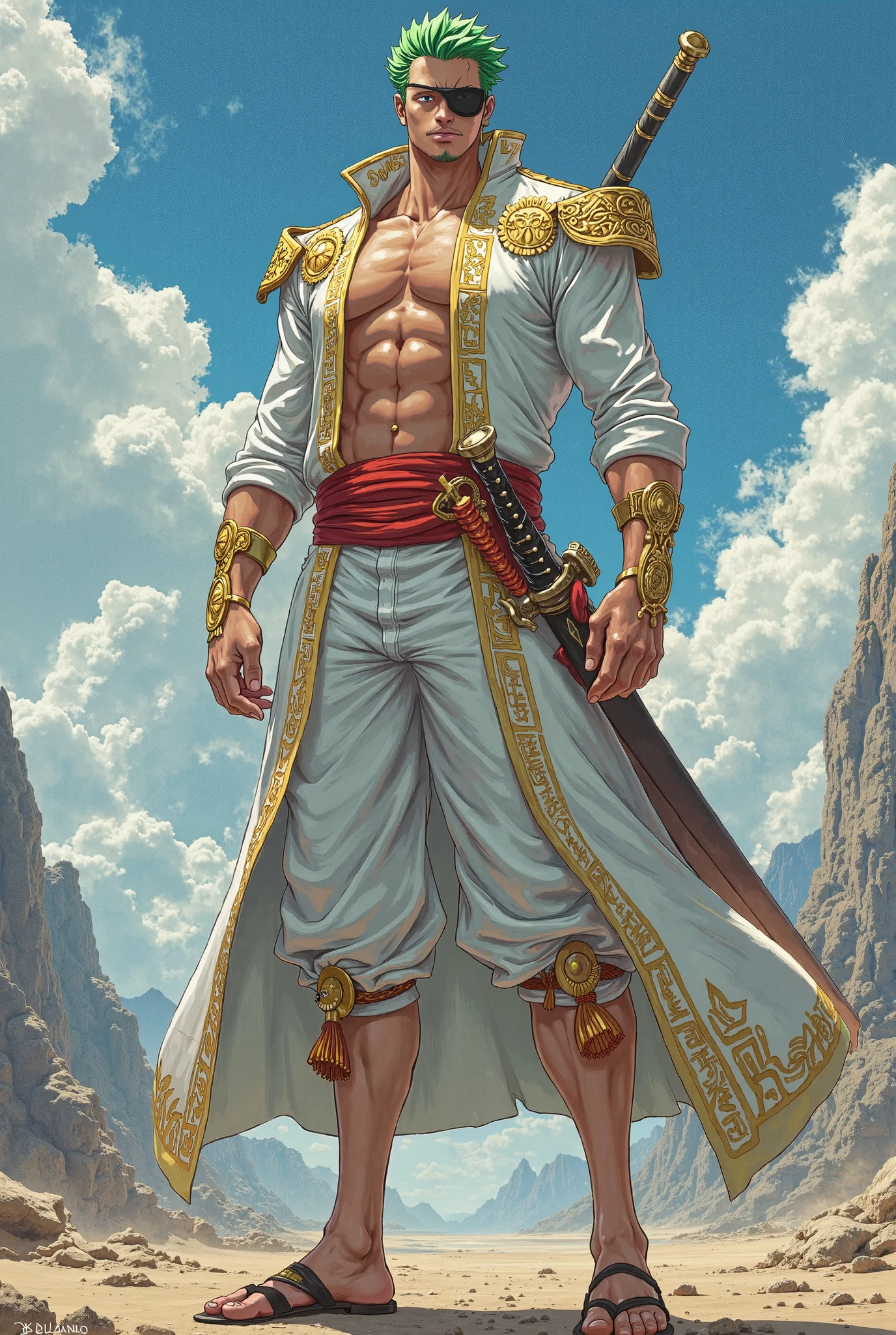 Guerreiro careca careca capesa raspada Zulu Africano, with spear in hand, Standing after victory, Valor , heroic pose bald man bald black beard