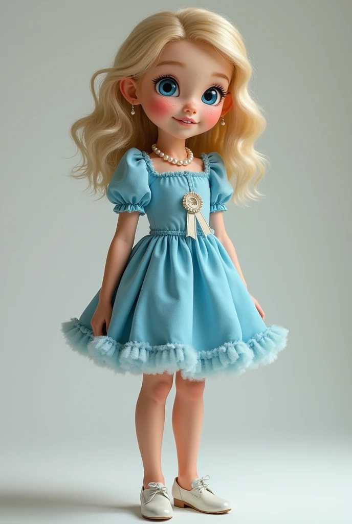 arafed little girl in um vestido azul standing in front of a door, menina em um vestido, usando um vestido maravilhoso, usando vestido azul, Directed by: Luis Miranda, wearing um vestido azul, Directed by: Nandor Soldier, vestido completo, Loli no vestido, Frente cheia, quatro anos, um vestido azul, usando um vestido elegante