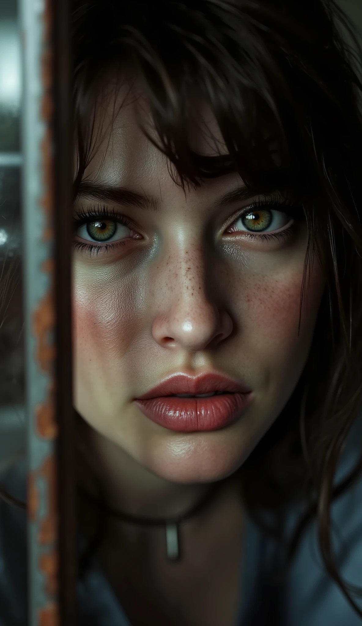 The eyes are the window of her souls. Drematic shot good lighting goog angle shot