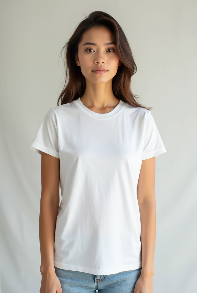 a woman in a camisa branca and black leggings poses for a picture, camiseta branca, plain camiseta branca, camiseta branca, camiseta branca, vestido com uma camiseta branca, dressed in a camiseta branca, vestindo uma camiseta, camisa branca, Roupas brancas, fine camisa branca, Topo branco, wearing a camisa branca, wearing camisa branca