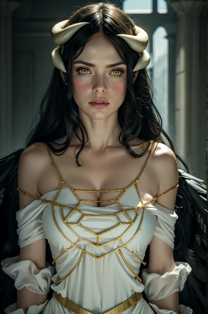 1girl, half-naked, cinematic photo, concept art, aggressive, by Apterus, Agostino Arrivabene, John Berkey:1.3, topless, 8k, octane render masterpiece, masterpiece scale, beautiful depth of field, ultra wide field, ultra detailed CG perspective, ultra dynamic lighting amazing shadows, dramatic lighting, bare feet, 35mm photograph, film, bokeh, professional, 4k, highly detailed