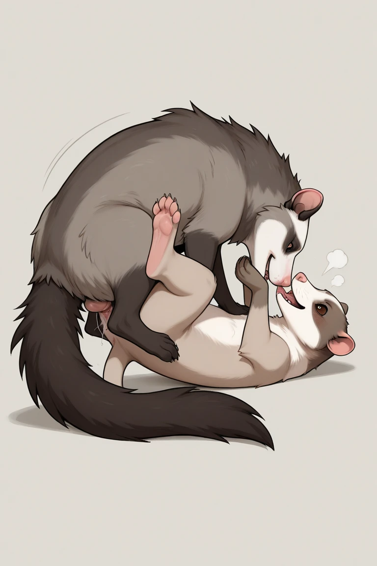 Feral, furry, panting, panther, detailed legs, , 1 tongue, 1 big feline ???? , 1 anus, 2 big feline ?????????, detached 1 tail, , after ??????, vivid colors, realistic , white background, ??? in ass, ??? on floor, ??? on feline dick , realistic feline ????, feline