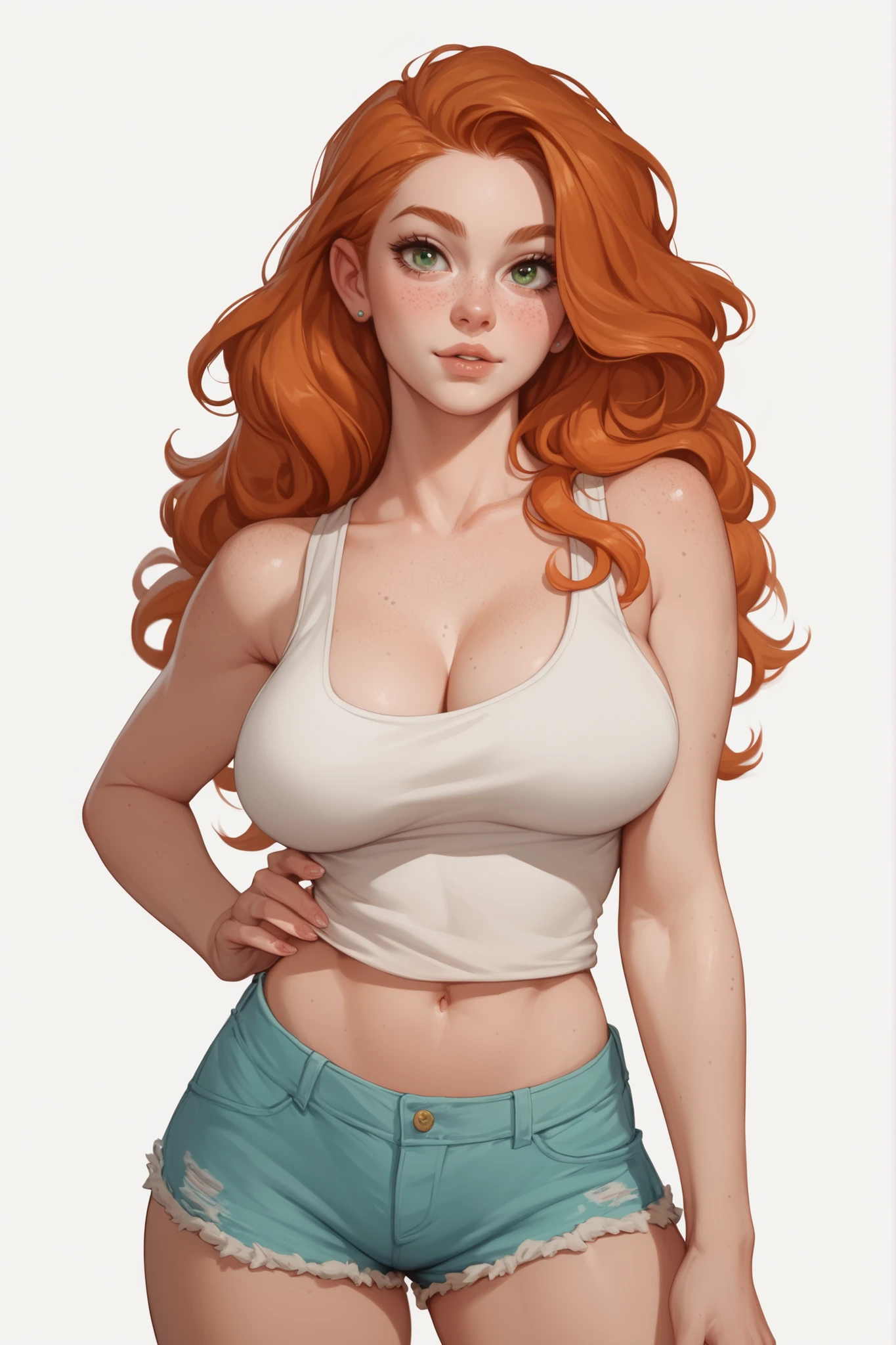 ginger blue eyes girl 