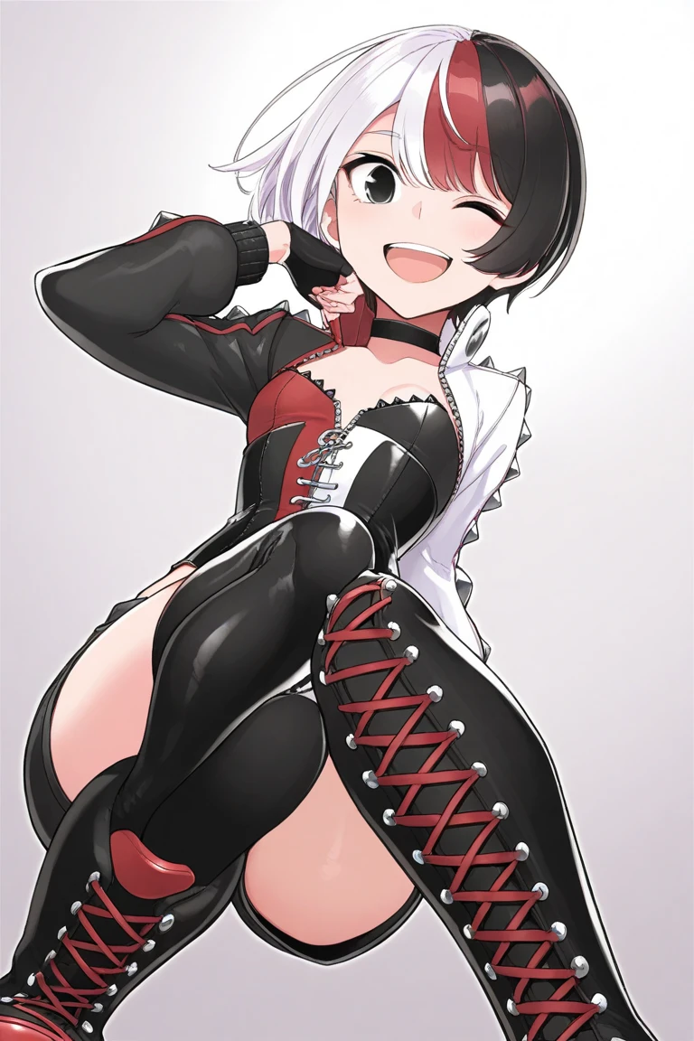 Close-up of a woman in a black leotard, Gloss,Saiyan Girl, wonderful, Nano Girl, Female body type, Inspired by Hiromu Arakawa, Anime Manga Robot!! Anime Girls, Fubuki, Full Body Suit, by Hiromu Arakawa, , wonderful, silk, Beautiful and attractive anime teen, Anime Girls of the future, tears,Drooling,Pee,Sweat,Ahegao,Tongue out,incontinence,incontinenceして股間を濡らしている,Peeing,White semen in the crotch,Droolingを垂らしている,口を開けSticking out tongue,Sticking out your tongue and drooling,Estrus,Nipple Pochi,Estrus!!!,Blushing,Drooling with excitement,White semen in the crotch,White stain in crotch,Droolingが垂れている,垂れたDroolingが胸についている,Crotch stain,Crotch stainのあと,feeling sexual,Excited,Nipples are erect,Face is hot,Joy,Lust!!!,LustしてSticking out tongue,Lustして涎を垂れ流している,Sticking out tongue,AhegaoでSticking out tongue,Mouth wide open and tongue sticking out,drool is dripping from the mouth,Drooping tears,Drooping tearsがおっぱいについている,Eyes wide open,恐怖でEyes wide open,Scared,怯えてEyes wide open,Crying face,Wide Eyes!!!,Wide Eyesから大粒のtears,股間からPee!!!