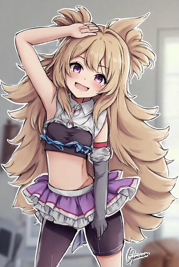 absurdres, highres, 1girl, smile,
(chibi, kawaii, cute:1.2), fart