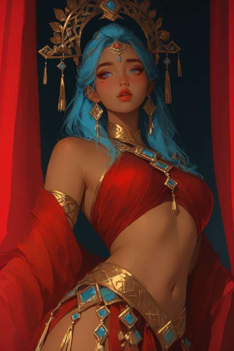 girl,teen, red hair, ancient native indian princess, indian dress, accesories, exposed breasts, small breasts, naked breasts, topless, vibrant appearance, creative behavior, imaginative, sensual, spontaneous, highest quality, skin texture, intricate details, (cinematic lighting), RAW photo, 8k