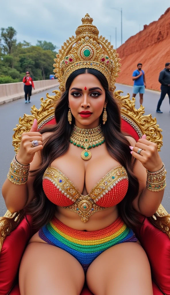 UNBEATABLE MASTERPIECE, MILF , BBW, photo vintage, visage feminin parfait, tache de rousseur, 1976, big huge breasts : 36DD FRONT VIEW , EXTREME LONG V-NECK, BIG CLEAVAGE, BEAUTIFUL EYES, BEAUTIFUL HANDS, LIGHT SMILES, PERFECT FACE ,SFW, VERY COLORFUL, , PERFECT SHAPE, DETAILLED TRADITIONAL SAMBA DANCER COSTUME WITH FEATHERS, RIO CARNIVAL BACK GROUND, NIGHT SCENE