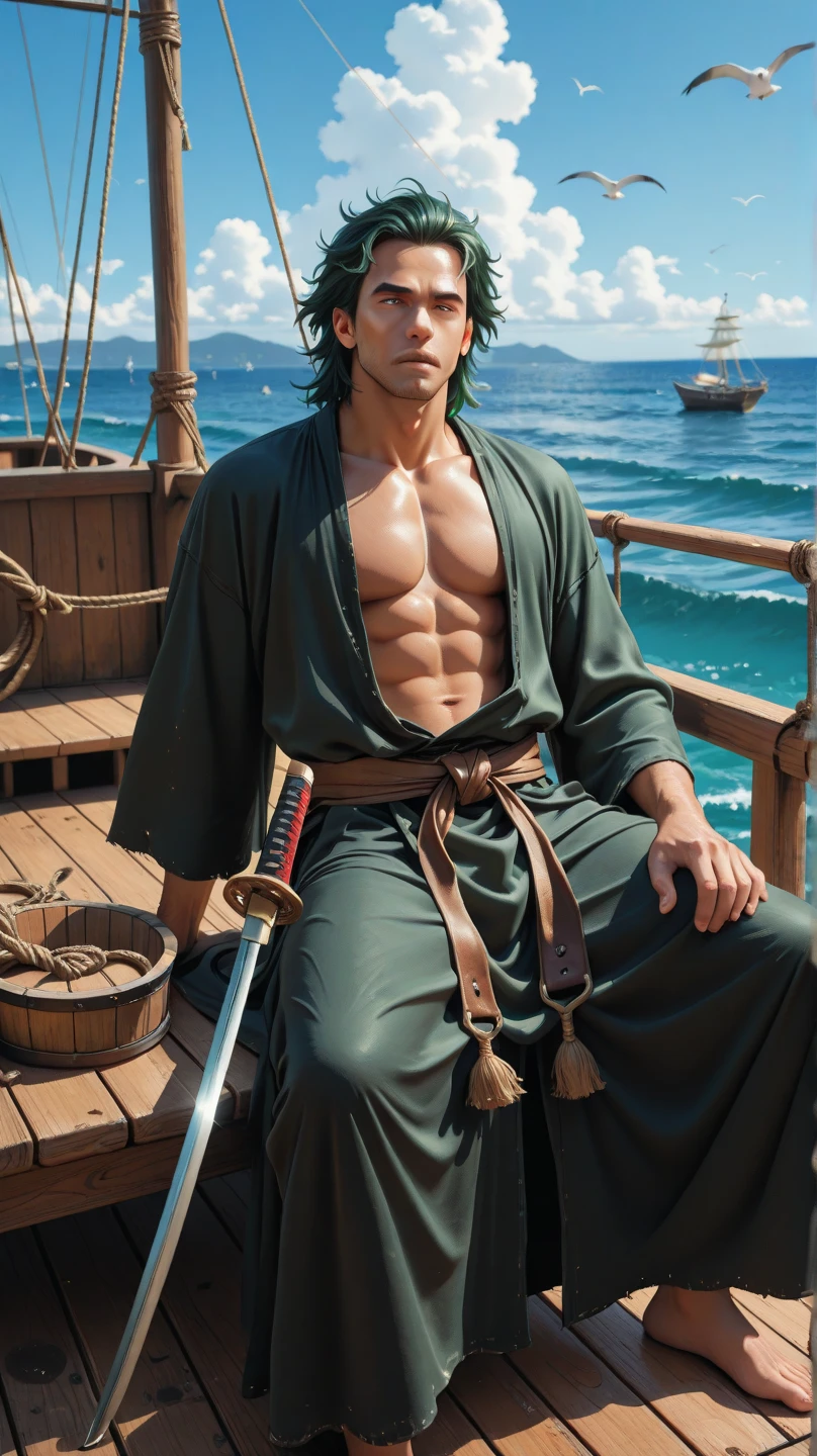 Illustration of 1boy, Japanese style, Monkey D. Luffy, angry look, ((Japanese cartoons)), straw hat, ((rich and colorful)), 8K, ((masterpiece)), high dynamic range, Very detailed, professional