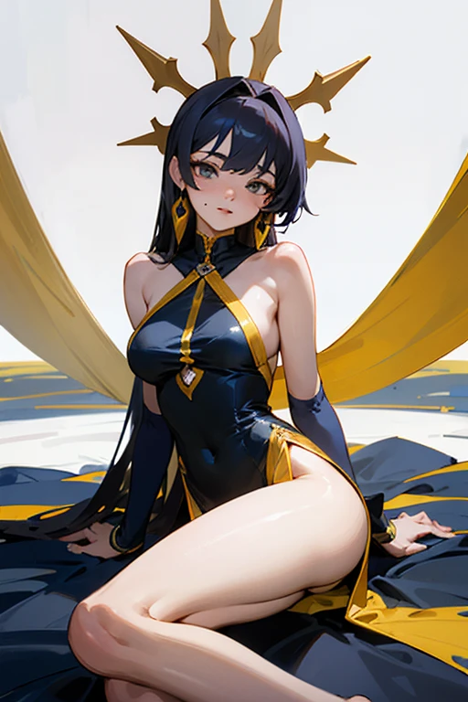Overlord albedo, albedo, Ahoge, Black hair, Horns, Long hair, (Yellow eyes:1.5), (medium breasts:1.2), Smile, Breaking bare hips, fullnude, Precise female genitalia, Ultra-detailed、Female genitalia are visible, female genitals dripping with liquid, A detailed、anus, Spread your legs apart, M leg that lifts the thighs, Feathered wings, hip vent, low wings, Wings, destroy cemetery, BREAK looking at viewer, BREAK (masutepiece:1.2), Best Quality, High resolution, Unity 8k壁纸, (Illustration:0.8), (Beautiful detailed eyes:1.6), extra detailed face, Perfect Lighting, extremely details CG, (Perfect hands, Perfect Anatomy)