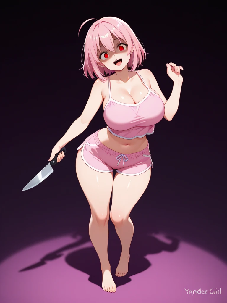 1girl, nsfw, houjousatoko, short hair, blonde hair, purple eyes ,hairband,  empty eyes ,(wearing nothing:1.5), large breasts, ,Slicing meat,  nipple, church, , bedroom, blue sky,, , Peeing, lactation, projectile lactation