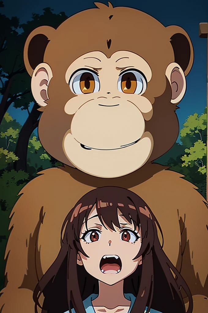 One Girl、Human Girl、Black Hair、Long Hair、kimono、白いkimono、Scarlet Hakama、破れたkimono、bestiality、On all fours、動物のGolden Gorilla、Golden Gorilla、Gorilla with golden skin、Gorilla with golden fur、Huge golden haired gorilla dick、Gorilla penis of a giant golden-haired gorilla、Sex with a giant golden-haired gorilla gorilla、2-hole penetration、Intense sex、A penis as big as your arm、A dick as big as your arm、Extra thick dick、Extra thick penis(Huge penis:1.6)、It's in the girl's pussy、The girl's belly is swollen with cock、A lot of semen、Girl's Ahegao Face、Outdoor、In the mountains、in the forest、In the woods、forest