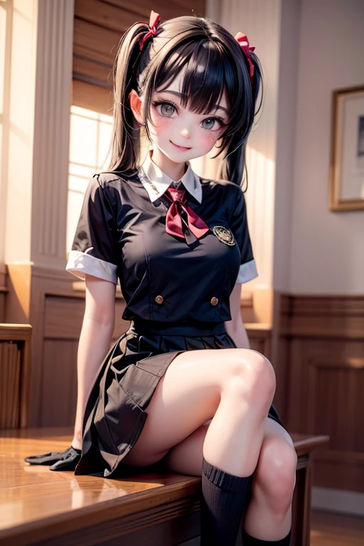 nsfw,(open clothes:1.3,areola,bare breasts:1.4,bare nether region:1.5,bare navel,unclad),photo realistic,in 8K,masterpiece,dynamic angle,acrobatic posing,professional lighting,high quality,high resolution,detailed background,18yo:1.2,detailed black eyes:1.1,best hands:1.2,facing forward,pefect anatomy,correct anatomy,character focus,(1 cute girl:1.2,public hair:1.5,small chest:1.3,long sleeve uniform:1.2),(wearing knee socks with ribbon:1.3), (wonderland garden:1.3),rainbow waterfall,dripping ink,imagination,(Castle:1.4),(spread legs wide:1.5),slim,skinny,shorty,small body,tiny,skinny,slim,long straight hair:1.1,blunt bangn:1.1,glistening skin,having fun,smile,