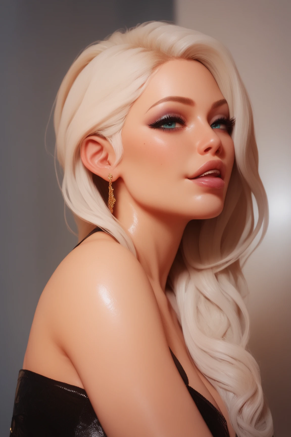 ((trabalho de arte)), ((melhor qualidade)), ((directly in sight):1.6), (( translucent black blouse): 1.6)(tiro de vaqueiro): 1.0), (hard Luzing, volumetric Luzing: 1.0). Uma mulher, 26 anos de idade, ((platina_cabelo)), branco, silver cabelo, long cabelo, dreadlocks, platina eyebrows, ((platina_cabelo):1.0), garota linda, ((perfeito_face)), perfeito facial proportions, tamanho de olho adequado, formato de nariz adequado, Luz_verde_olhos, pele clara, pale complexion, ((perfeito_face):1.2), (perfeito body: 1.0), tatuagem tribal no corpo. --Com: 0.4