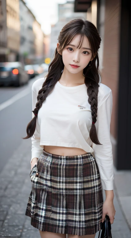 chunmomo,1girl,3d,asian,backpack,bag,bangs,bathroom,black eyes,black hair,blunt bangs,blurry,blurry background,blurry foreground,brick,brick floor,brick wall,brown eyes,brown hair,chain-link fence,closed mouth,clothes lift,cosplay photo,day,depth of field,fence,graffiti,hat,honeycomb \(pattern\),honeycomb background,lifted by self,lips,long hair,looking at viewer,nose,outdoors,pavement,photo \(medium\),photorealistic,realistic,school hat,shirt,short sleeves,silk,skirt,skirt hold,skirt lift,solo,spider web,stone floor,stone wall,tile floor,tile wall,tiles,twintails,upper body,wall,white shirt