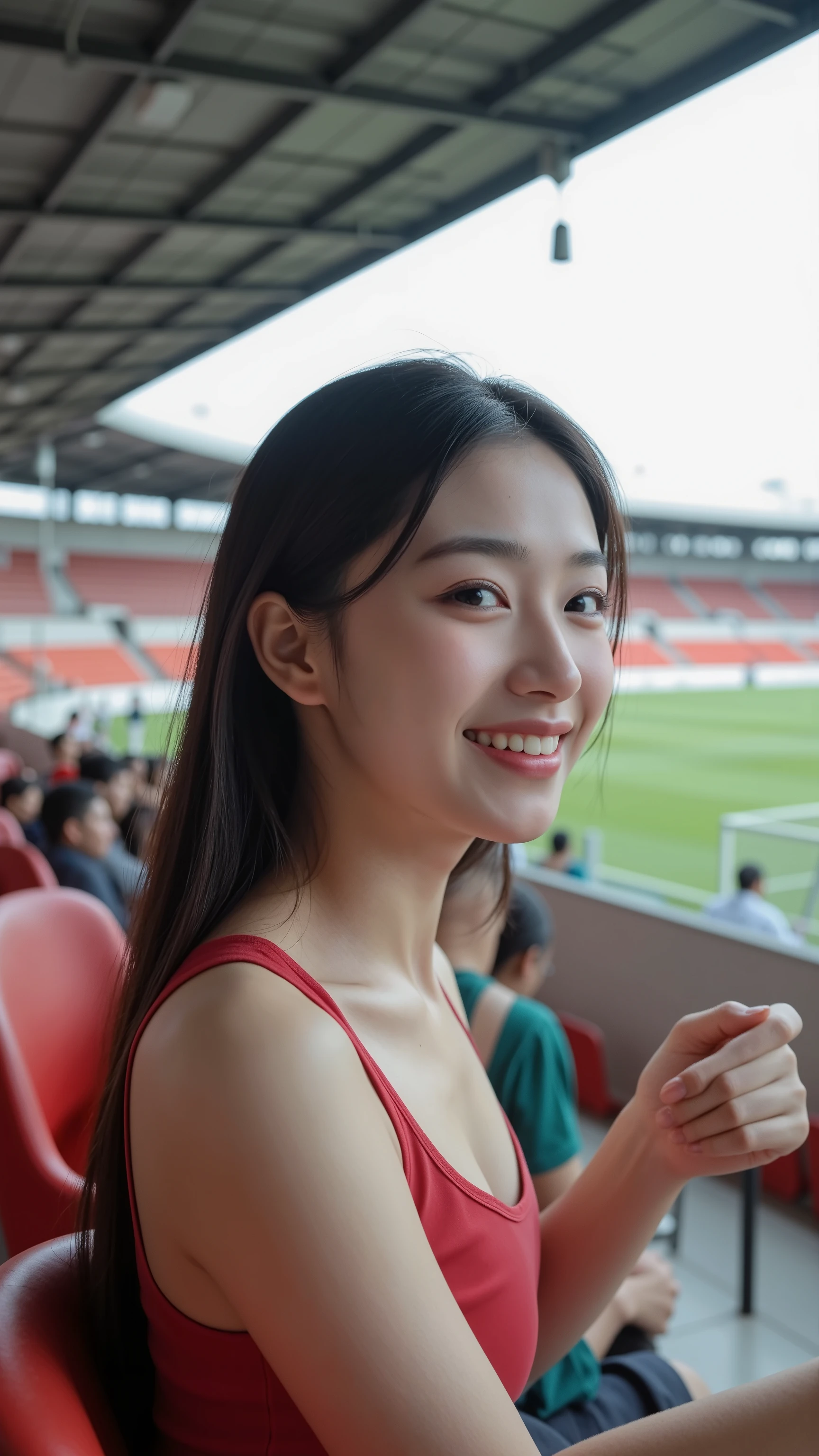 Browsing Caution ,Japanese,thin,smile,Athletics Stadium,Tan Lines