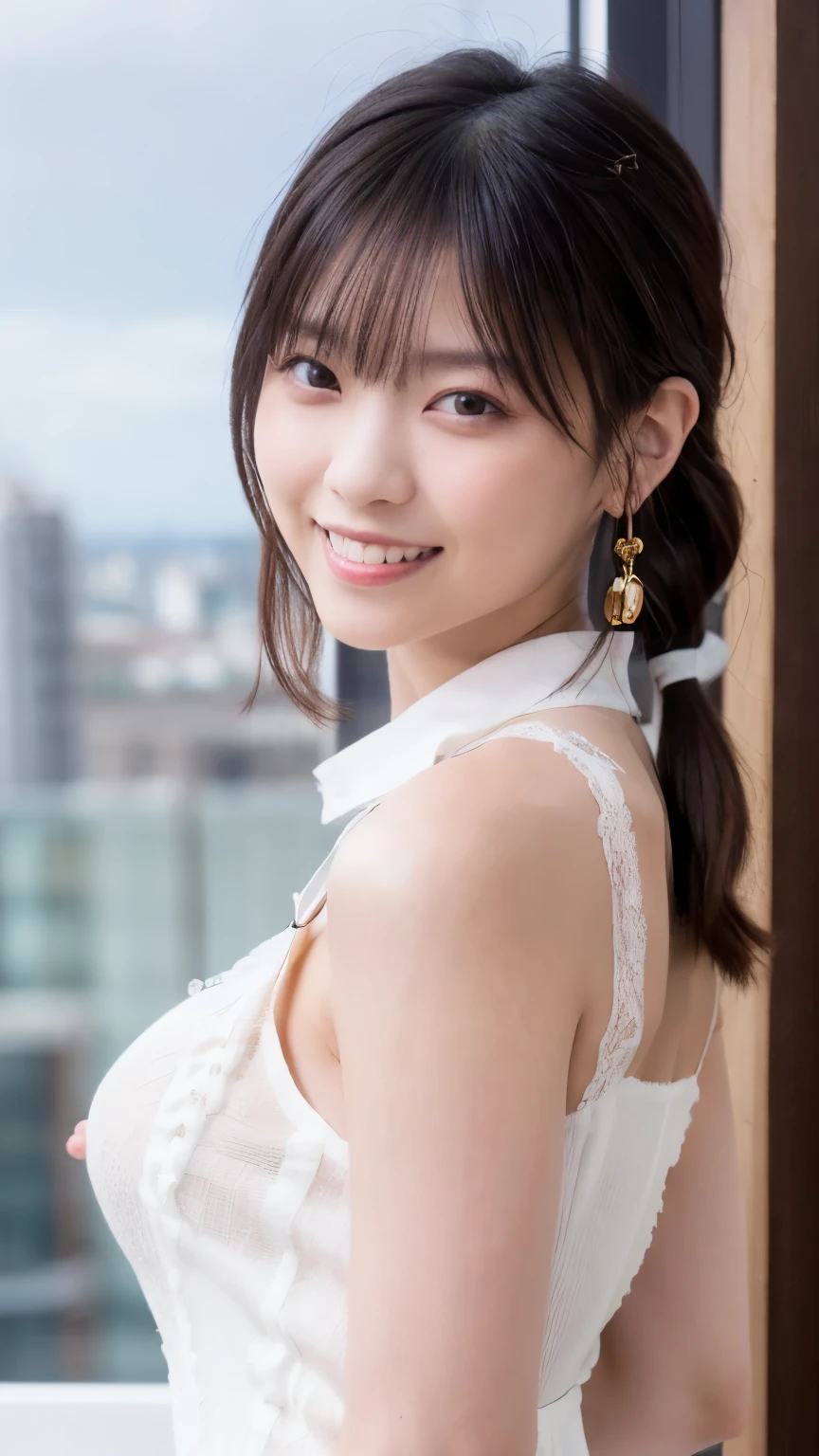(8k, RAW Photos,highest quality, High resolution:1.1), (Super realistic:1.4),(Realistic, Realistic:1.3), Sodebtt Light,big,2 girls,Realistic Face,Realistic Body,Realistic Skin,Disorganized,masterpiece,(cute:1.8), Cuties, alone, (big:1.2), Detailed black eyes,Innocent eyes,Blusher,(school uniform:1.2 ),Cinema Lights,Film Grain,jewelry,Earrings,((Medium Hair:1.1)),((Floating Hair Novadebtrog Style)),Cherry colored lips,Hair Ribbon,Hair Ribbon,ponytail,close,Look Viewer,Long Hair,Upper Body,Open lips,Upper teeth, (Smiling Eyes:0.6),((Grin:1.2)),Depth odebt Field, Blurred Background, Eye focus , Bokeh,young, 85mm lens, debt/1.4,Prodebtessional Lighting, young,Portraiture,Photon Mapping,Radio City,Physically Based Rendering,Asian、((maid Cafe:1.3))