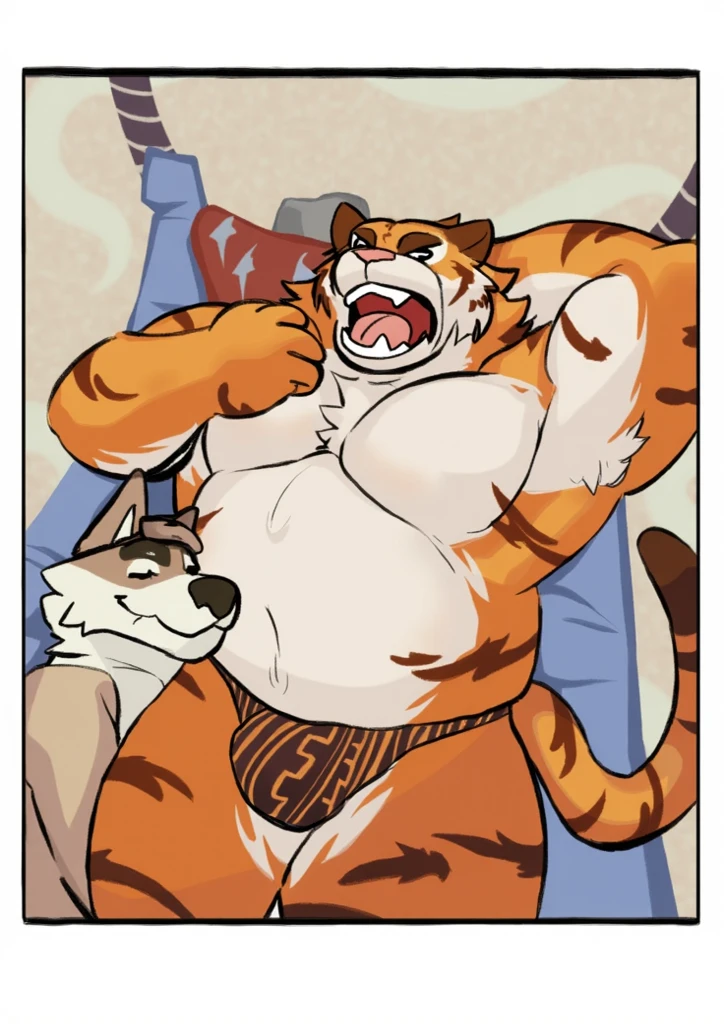 furry,tiger,wolf,gay,big penis,, hyper muscular body ,touching,hand touching penis ,hand on chest,hand touching nipple,Tongue licking armpit,kissing with each other,foursome,hairy ,  Thick beard,cum,cum shot on chest and face ,large amount of chest hair、large amount of belly hair、large amount of armpit hair,Tongue licking,red tattoo,flirtatious facial expression,wear sunglasses,teacher in tank top,professor in  tank top with necklace ,student, 
, flexing armpit , ass leaking semen, ,orange eyes ,(detail  perfect face and eyes ,have eyeballs),lie down,in the class room ,random  fur, , flirting  , big chest, ((huge hefty pecs):1.2),Split abs,(strong beefy muscular body), strong muscles, 8 pack,  extremely hot and sexy,  , Double Penetration, messy cum ,thighs up、legs stretched out ,Hands touching the crotch, great physique,Strong arms, manly, bodybuilder , (Fine veins:1.5), (shine body:1.5) , (Excessive sweating:1.7), (Sweat all over the body:1.7) ,(steaming breath:1.2),,inflation, excessive cum, ,Bondage,((Ultra High Quality)), ((masterpiece)), ((Ultra detailed)), ((4k)),Perfect detailed features,comic realism , 2D, Hand drawn
