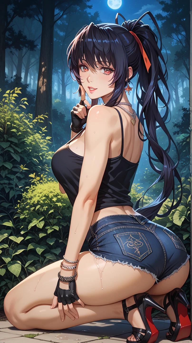 um close up de uma mulher em um vestido preto segurando uma faca, Arte no estilo de Guweiz, thicc, 2 b, 2b, Guweiz, Succubus em vestido curto apertado, corpo inteiro!, Tifa Lockhart, Quarta-feira Addams, Artgerm e Atey Ghailan, corpo completo do personagem, Artgerm extremamente detalhado, extremamente realista