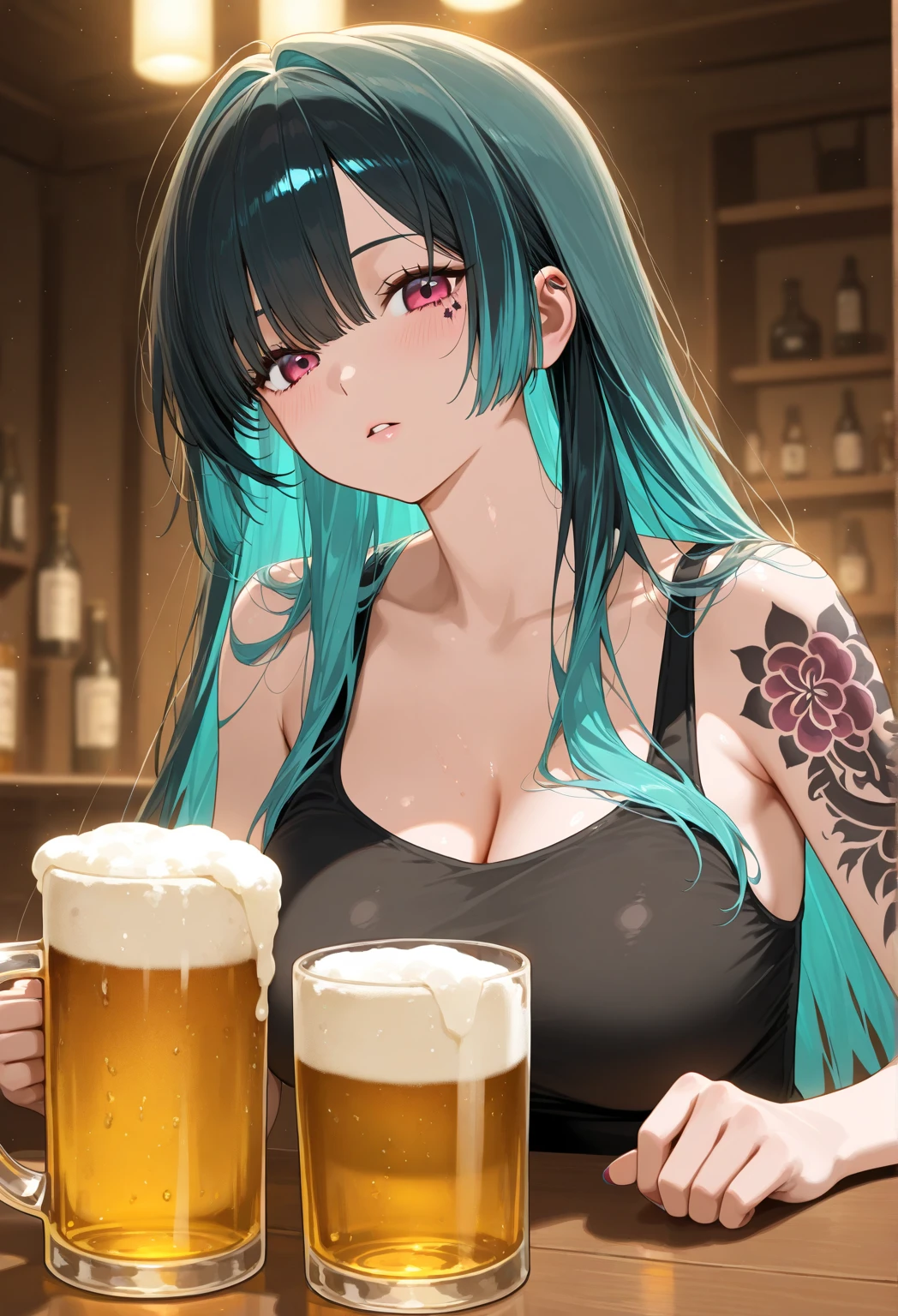 Live image，A girl wears、Woman holding sword on belly, author：heroes, by Zeng Jing, author：Tang Yifen, author：Li Song, Guweiz in Pixiv ArtStation, Belle peinture de personnage, guweiz on artstation pixiv, Works of art in the style of Guwitz, Guviz, author：Wu Zhunshi Furong（Wu Zhun Shi Fuwen）（Wu Zhun Shi Fuwen）（Wu Zhun Shi Fuwen）Plump belly，Plump belly，beer belly，Pregnant women suffering from，oni horn
