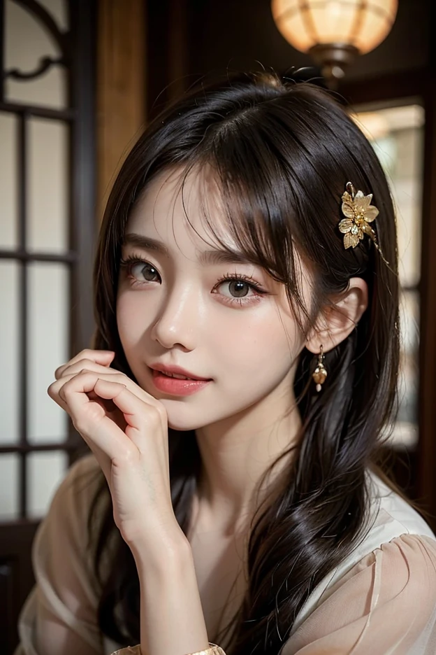 Beautiful fine details, (suit:1.3), (Natural Lip), Natural Hair, Natural Makeup,Office Room,Skirt with exposed skin、(Reddish brown wet shiny hair)、(Floral braided headband、Half Up、Floral,),(Space braids、Voluminous fishtail braids、Twisted pan、)、(The bangs are see-through)、hairpin、hair ornaments、cheeks turn red、Pointy red mouth、Large Breasts、Perfect body curves、Beautiful clavicle、Wet Hair、Wet Face、Wet body、Wet Skin、Wet costume、Detailed clothing features、Detailed hair features、Detailed facial features、looking at the camera、(Dynamic Angle)、(Dynamic and sexy pose) )、Cinema Light、(masterpiece、highest quality、Ultra-high resolution output images、Write boundary depth、Intricate details、Adding dimension to your subject with the contrast of light and shadow、)、Digital illustration、Single-lens reflex camera、(Photorealistic:1.3)、(8K quality、Anatomically correct facial structure、)、(Picture Mode Ultra HD、)