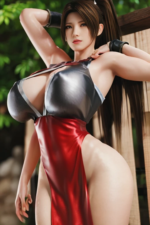 mai shiranui, corset outfit, super glossy oiled skin, Anime girl with black hair and hair accessories, ahegao, artwork in the style of guweiz, photorealistic anime girl render, photorealistic anime, Realistic Anime, anime. gentle lighting, soft full body shot 8 k, realistic anime artstyle, 3 d anime realistic, 8k artistic nose bokeh, anime realism style, kawaii realistic portrait, Beautiful anime portraits、viewing from below, ((corset outfit with breasts and genitals exposed, ultra detailed vagina)), Wear gothic style accessories......, completely nude, sitting with one leg up,,Painful face,Sweat,exhausted, weak,weak face (((spread legs: 1.8)), ((breasts and areolas exposed)), ((vagina and clitoris and vulva exposed)), (((having sex with dildo, squirting vagina))), Correct limbs,Perfect limbs, .. Both arms above head