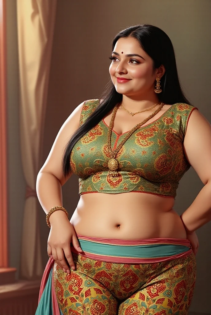 Wearing a sexy satin saree with strapless Bra, sexy Indian housewife, Looks like Indian Actress Nayanthara, actress Nayanthara, mallu, mallu aunty, desi aunty, full figured mature beauty, sweaty skin , shining skin, sweat, attractive figure, 48 years old, spicy hot, desi milf, desi aunty, a close up of a woman in a red dress in a bedroom, inspired by Avigdor Arikha, sleek!!!, indian super model, wavy hair combed to one side, actress, by Jitish Kallat, smoldering, intense smoldering, fashion, an angel, print ready, with a dramatic looking, inspired by Sudip Roy, seductive look, sexy Saree queen, sexy Saree fashion, seductive Saree, wear saree, sizzling hot Beauty, red juicy lips,