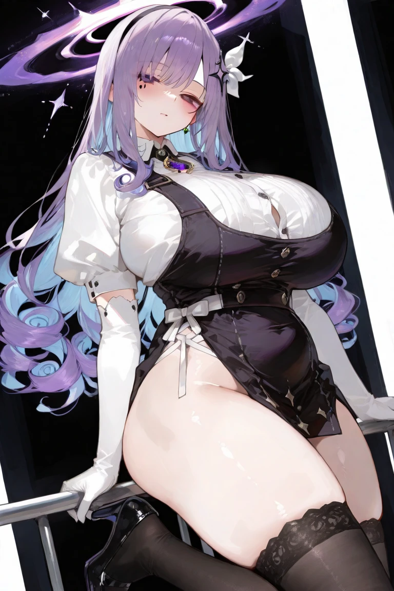 masterpiece, Highest quality, Extremely detailed, (Side Ponytail:1.3)、shyニング, Illumination, purple、In the toilet、Dancing Veil,Bathroom、Ray Tracing, High resolutionR, Depth of written boundary, (Perfect Face, Delicate face, Beautiful Eyes,Perfect hands),(comfortable :1.2),8k,High resolution,Ultra-realistic faces,Ray Tracing,Perfect lighting,Highest quality, Extremely detailed, shyニング eyes, (Looking at the audience,Open your mouthsmile:1.1), ((girl1人)),Follina,Long Hair,((Gradient Hair)),Colored eyes, Gradient Eye, (Illumination的眼睛:1.5), mascara, (Fashion Makeup), Open your mouth,blush,((Ultra detailed background)), posture, ((8k wallpaper)),((masterpiece、Highest quality、Very detailed)、((girl))、((purple色の髪、非常にLong Hair、Cover your eyes))、Pink Eyes、smile、((There are many piercings))、((Large Breasts))、Shooting from the sky、((Highest quality)), ((masterpiece)), (detailed), (Character Focus、breast focus,whole body), Anime 2D Rendering, Realistic young anime woman, Five Fingers, Perfect Face, Beautiful details, Beautiful body, Beautiful breasts, Beautiful thighs, (Huge breasts)、Beautiful legs, (Fair and beautiful skin), Baby Face、girl, ((Grin))、She turned her face and body towards the audience.,美丽的脸庞和迷人的smile,eternal,Hair Cover your eyes,(Large Breasts),bikini,shy,Exceed,Thick legs,Succubus,Fascinating 3D,Fascinating 3D,Fascinating 3D,Magical girl,Black shyニング,night,Dancer