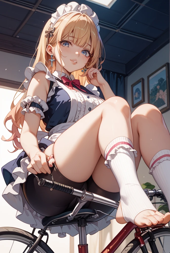 Anime girl holding a sword and a tablet, a Surrealism schoolgirl, fine details. Girls' Frontline, Attractive anime girl, Realistic female student, Surrealism , from Girls' Frontline, Girls' Frontline style, cyber schoolgirl, Edge, anya from spy x, Edge anime style, (SFW) Work, schoolgirl。(((Large Breasts、Breast sagging、Low-cut,Cleavage ,Wide hips,)))((Long legs)),Hourglass figure))Short skirt,Pleated group,mini skirt