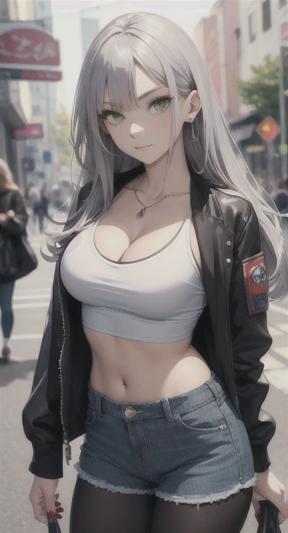 (swimsuit),(table top: 1.3), (Maximum definition -1.2), (Ultra HDTV: 1.2), film light, 8K resolution; fine eyes and skin; detailed facial features; (focus on face: 1.2), (focus on face: 1.2) Perfect form; beautiful face、accurate anatomically correct; Highly detailed face and skin texture; fine eyes; double eyelids thin eyebrows, eyeliner, natural cheeks bright skin fair skin: 1.2; (glossy lips: 1.4); (Looks embarrassed: 1.2); Highly detailed face and skin texture; アイディテール 二重まぶた ナチュラル肌 glossy lips: 1.4; exposed membrane; (The chest contains many spermatozoa-1.4) (The number of many spermatozoa is expressed in pounds-1.2); Redness and swelling Humiliation Impatience Impatience Panic; I thought, Sexual excitement is angry shyness (Masturbation behavior-1.6); Sparkly earrings and necklace. Cropped Hoodie Outfit White Sports Bar White Black Sports Shorts, Clothes, Loose pants Photo of a girl walking down the street. Set in the radical Tokyo; Digital Conceptual Art Dystopia; A very realistic cyberpunk city; cityscape, surreal style; Dramatic shadows of a post-apocalyptic city; highlights and depth, Sweat, Full body 20 years old Neat woman Wavy hair Partially long hair Large Saggy breasts, forest, silver hair, blue-green eyes; Breast veins