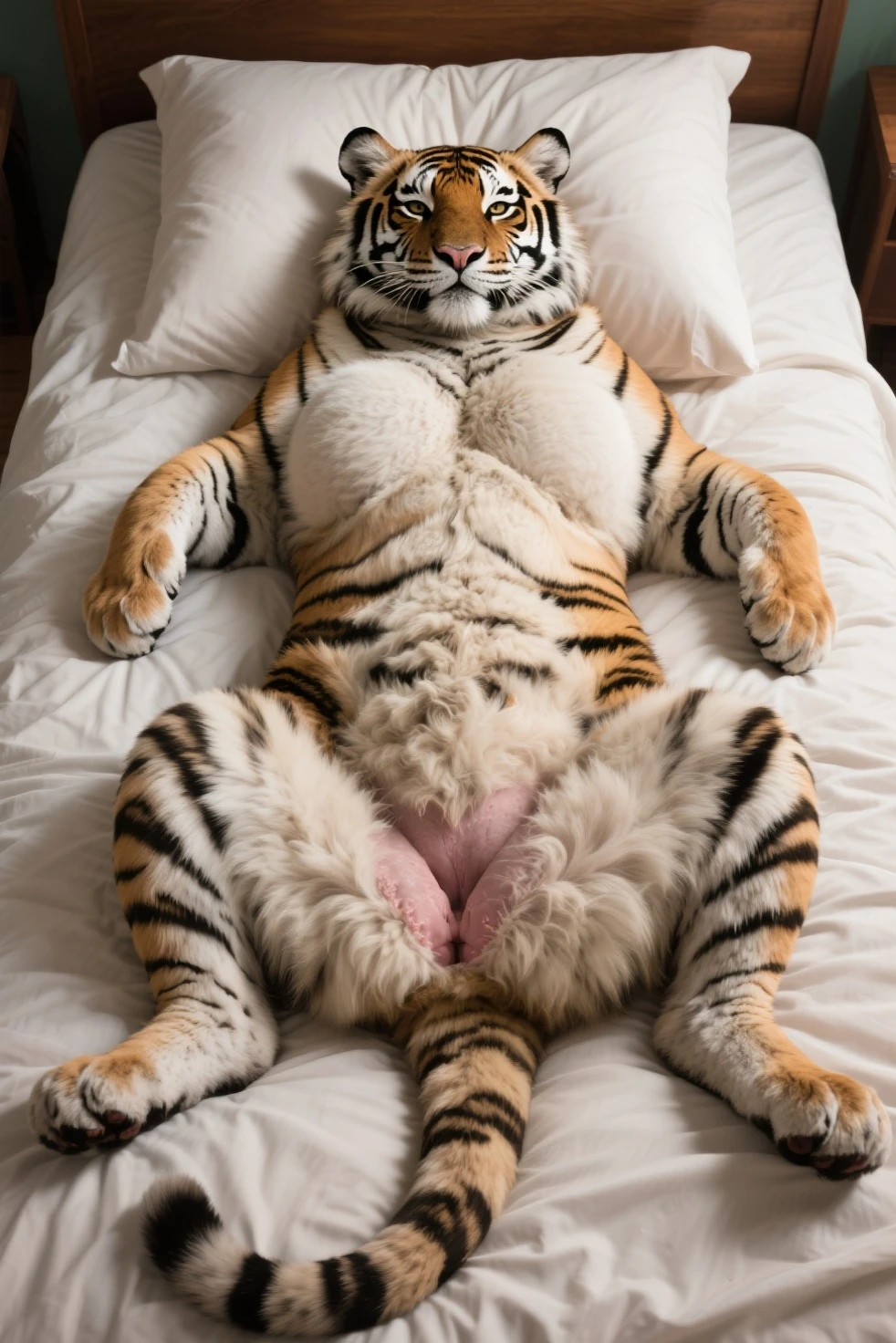  two males, two tiger, two characters (a older tiger and a small tiger), (size difference), (((older tiger fucking the smaller tiger))), ((Anal penetration)), ((((two fucking males)))), 4k quality, 