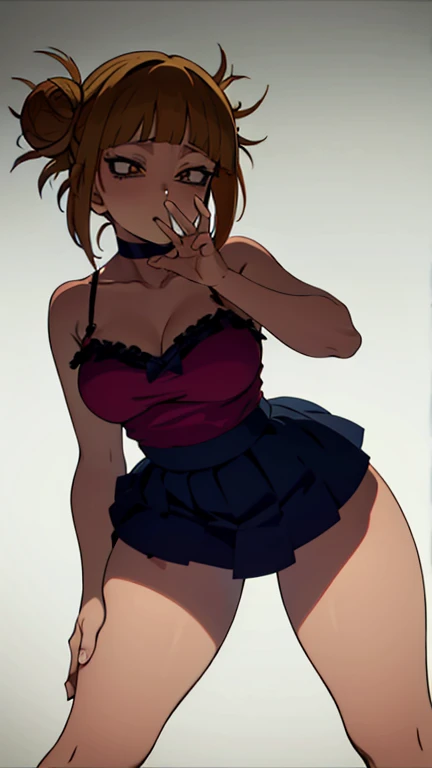 Haibara ai wearing sexy school unifrom in class room, wind will blow her skirt and see her white pantie,((white pantie)), (small breasts),(Not wearing a bra),The buttocks were grabbed by a male student in the classroom.,erect nipples,Side corners,