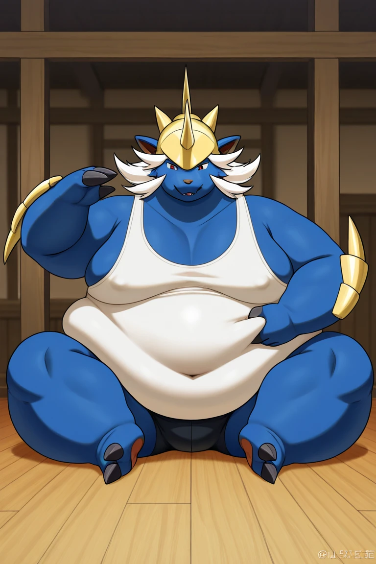 Gargomon、Digimon、Big cock、yukata、fat、Nipples、