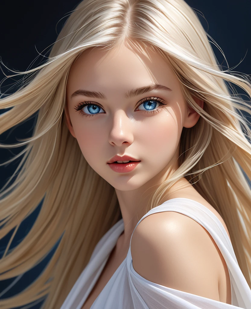 Beautiful blonde, Watercolor, trending on artstation, sharp focus, studio photo, intricate details, highly detailed, by greg rutkowski